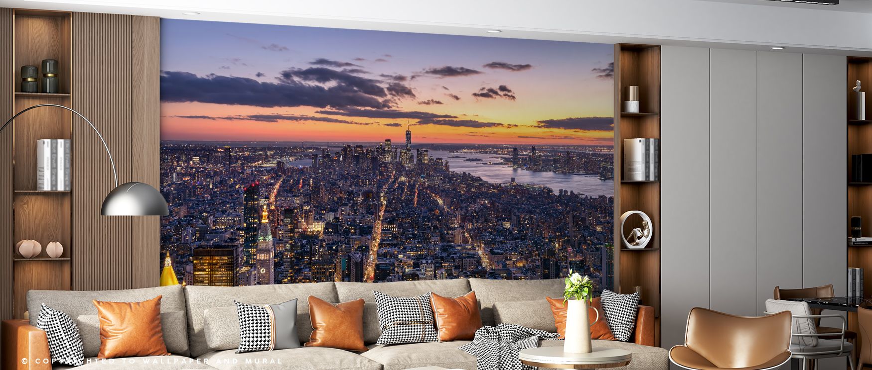 Radiant illumination glows across skyline horizons layered in deep shadows, producing imagery that enhances bedrooms or offices with atmosphere filled with cultural resonance, decorative charm, and modern vibrancy expressed in rhythmic tonal design. 