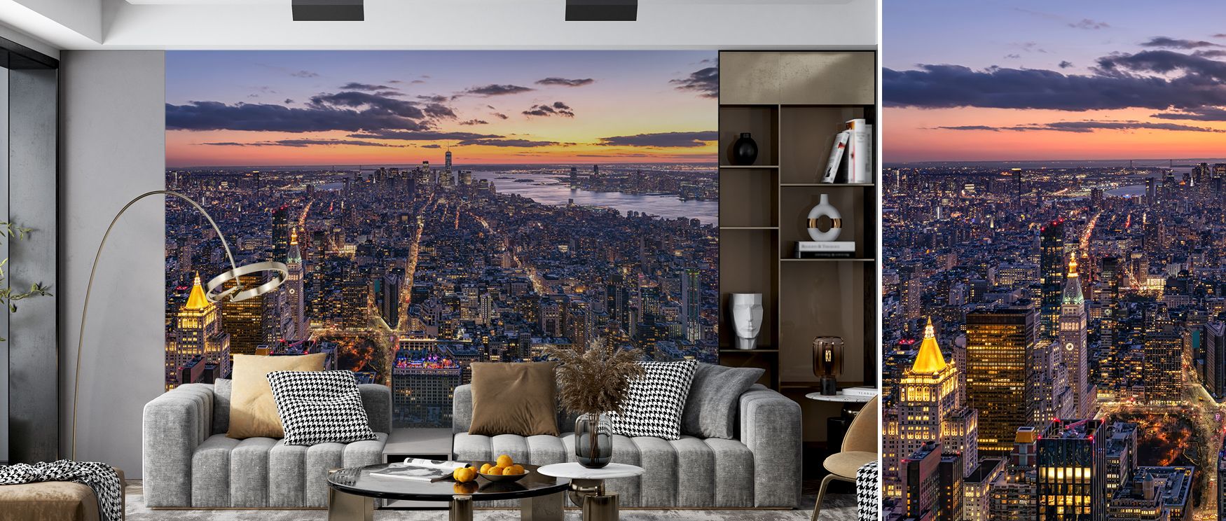 Silhouettes illuminated in golden tones scatter light across horizons, producing imagery that enriches living areas or offices with atmosphere steeped in cultural artistry, decorative resonance, and modern refinement expressed in urban vibrancy. 