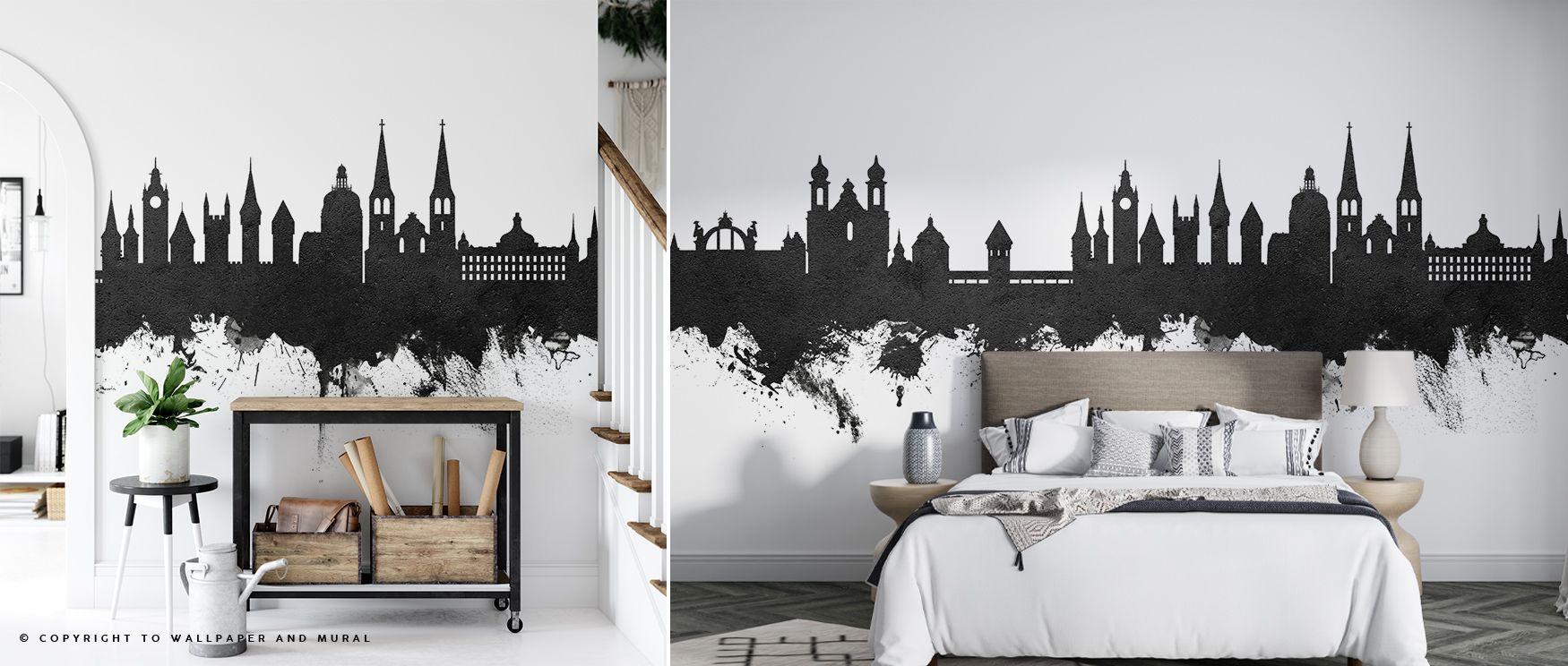 Shadows emphasize skyline details in monochrome contrast, producing imagery that enriches living rooms or offices with atmosphere steeped in cultural refinement, decorative artistry, and contemplative calm expressed in urban tonal resonance. 