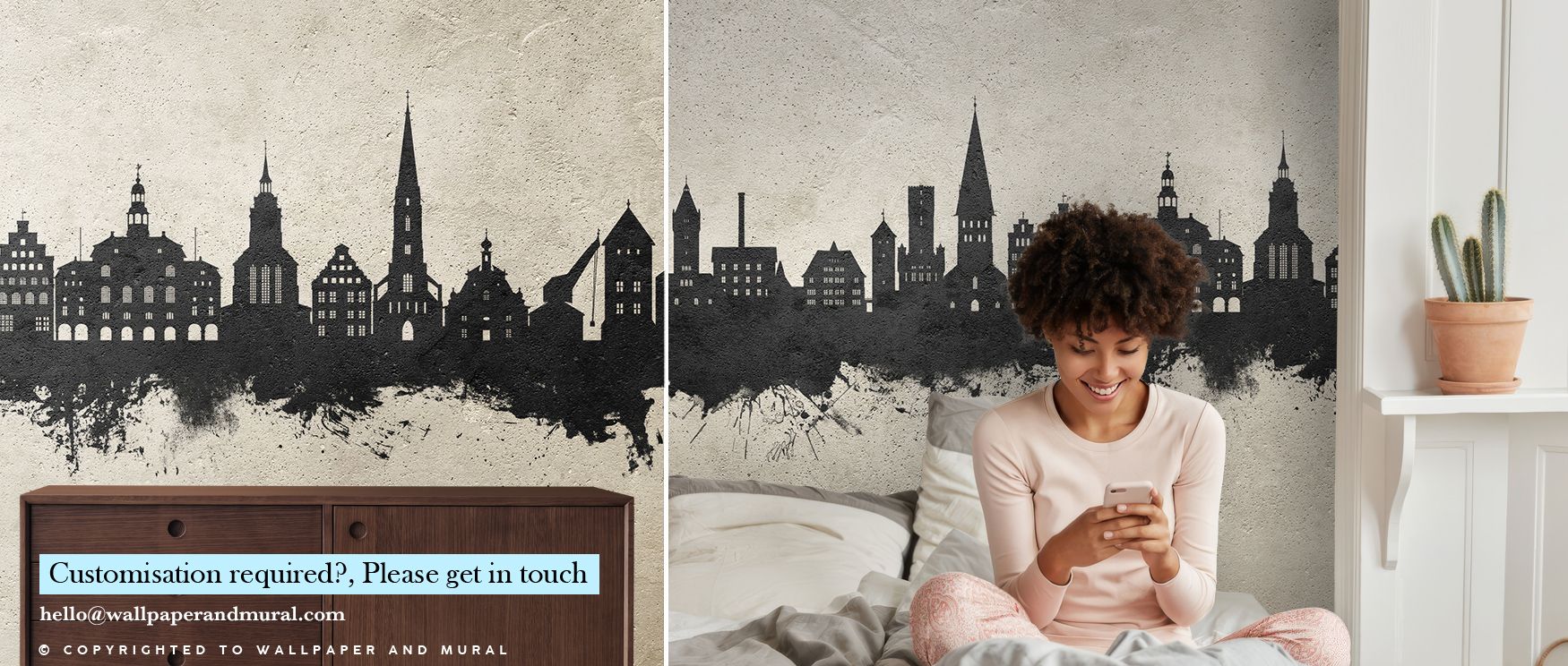 Rhythmic silhouettes layered across concrete tones create imagery that enriches bedrooms or offices with atmosphere steeped in cultural refinement, decorative resonance, and contemplative calm expressed in restrained tonal composition. 