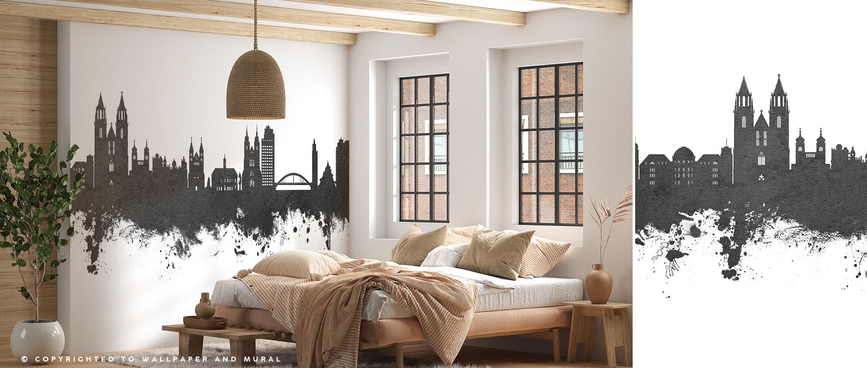 Monochrome contrasts highlight skyline silhouettes across Magdeburg horizons, producing imagery that enriches living rooms or offices with atmosphere steeped in cultural refinement, decorative resonance, and contemplative calm expressed in rhythmic tonal 