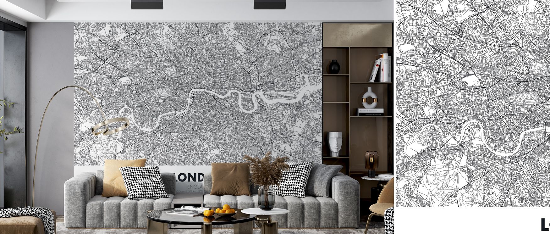 Refined history unfolds in the Map of London Wallpaper, where delicate lines depict London’s cityscape with balance. Its muted palette adapts across offices, bedrooms, or living rooms, creating atmosphere filled with curiosity, harmony, and sophistication