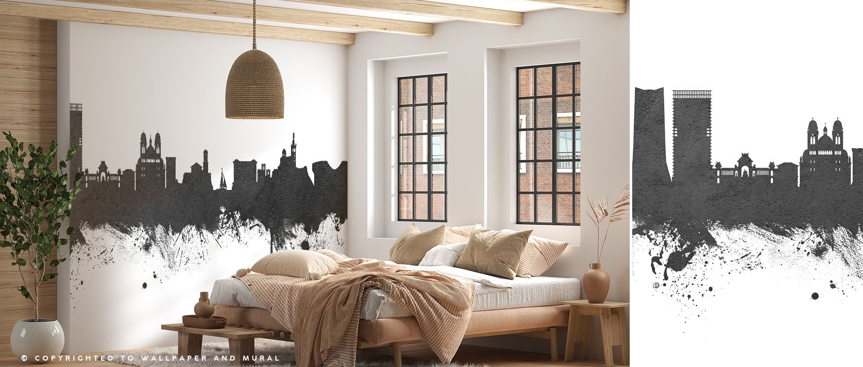 Expressive rhythm flows through the Marseille France Skyline Black & White Wallpaper, where silhouettes capture architectural identity. Its design enhances interiors with timeless sophistication, offering atmosphere of balance and calm. The monochrome pal