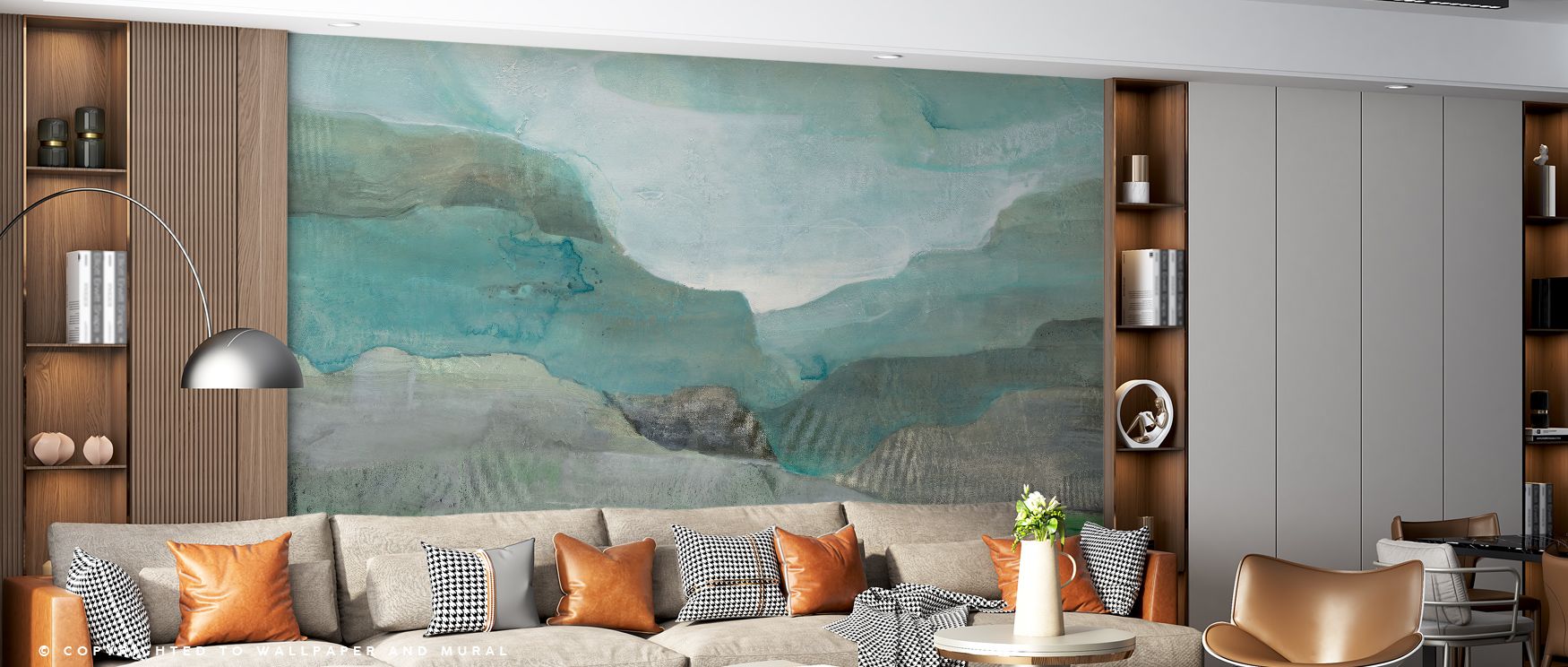 Atmospheric beauty is reflected in the Misted Valley Wallpaper, where veiled tones create balance and harmony. The design enhances walls with atmosphere of calm, offering decorative artistry that feels sophisticated and serene. 