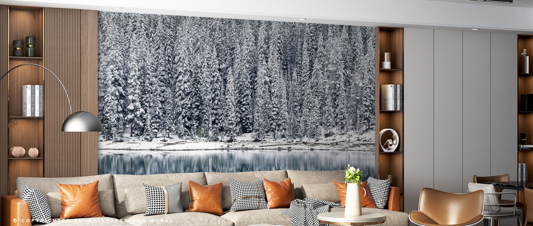 Peaks rise with steady rhythm above tranquil waters in the mural. The Moraine Lake Wallpaper reflects harmony through its calm composition, highlighting balance as the central theme. Gentle tones extend depth, inviting interiors to mirror natural calm. Be