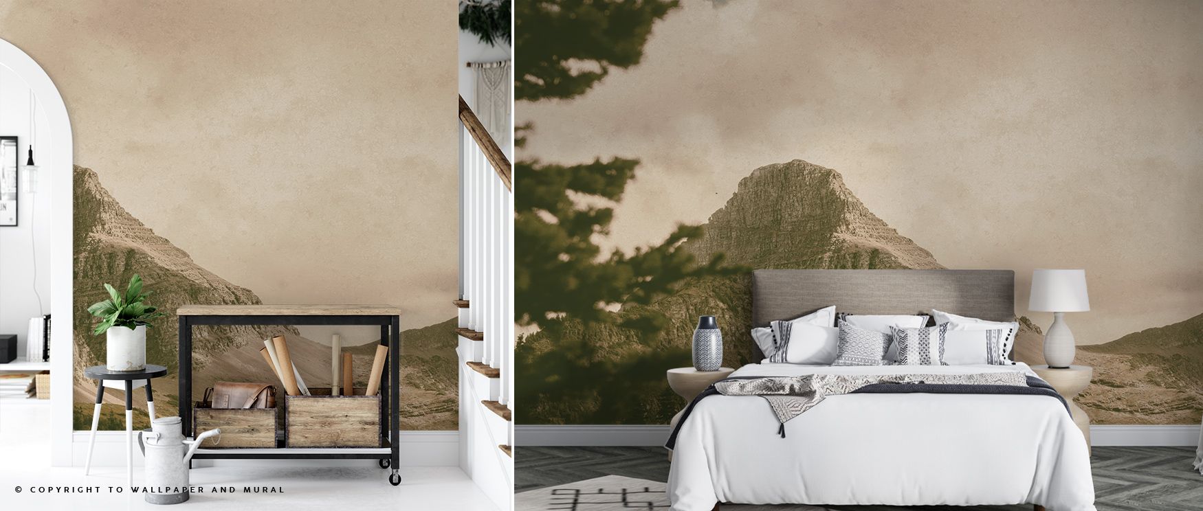 A sense of openness defines this mural, with peaks extending into distant skies. The Mountainous Wallpaper introduces imagery of freedom and calm balance. Bedrooms, offices, or living rooms gain tranquility under its presence, turning walls into landscape