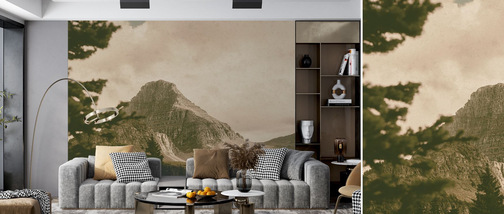 Subdued contrasts of blue and gray enhance rhythm across peaks. The Mountainous Wallpaper conveys balance between strength and stillness, offering interiors timeless elegance. Bedrooms, offices, or lounges gain tranquility through its imagery, making wall