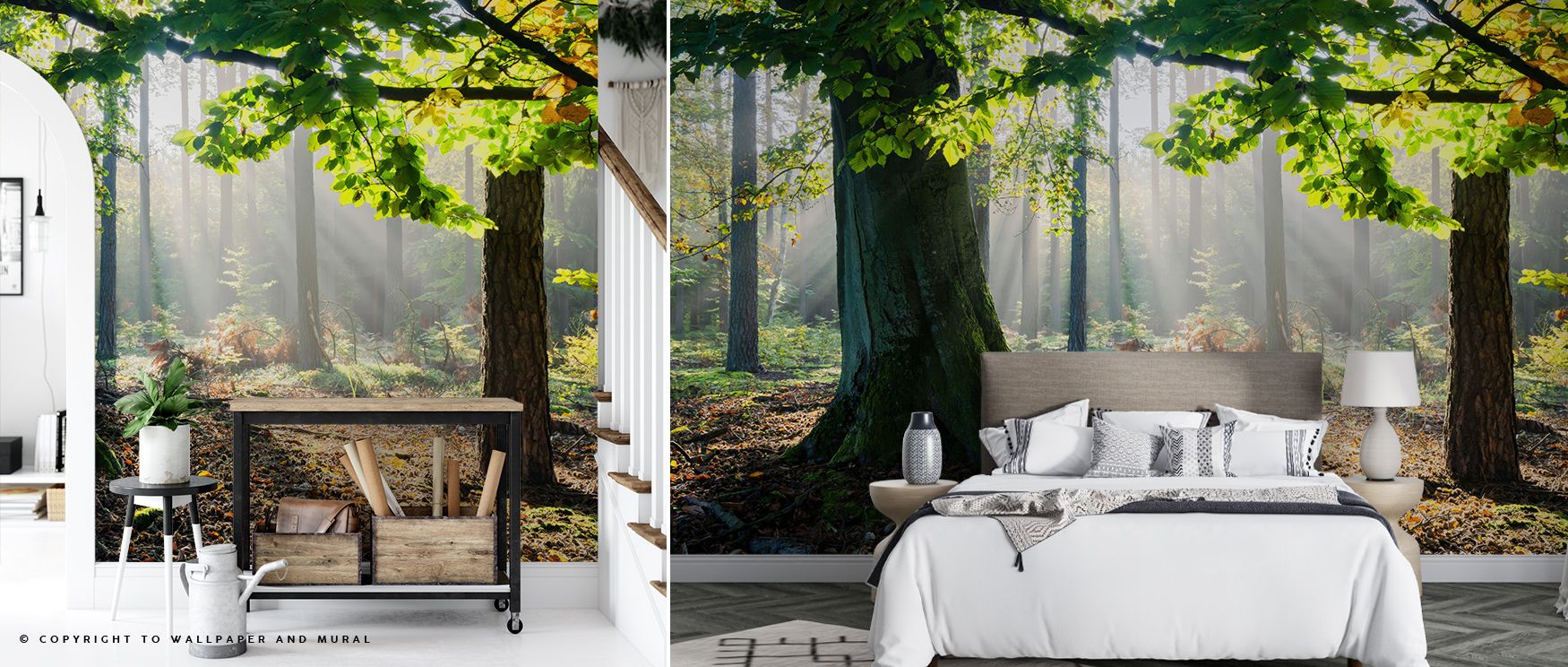 Enchantment emerges from sunlight cascading across woodland tones. The Mystical Forest Sunrays Wallpaper presents imagery that balances magic and calm. Bedrooms, offices, or living spaces resonate with its palette, gaining atmosphere of luminous depth. Th