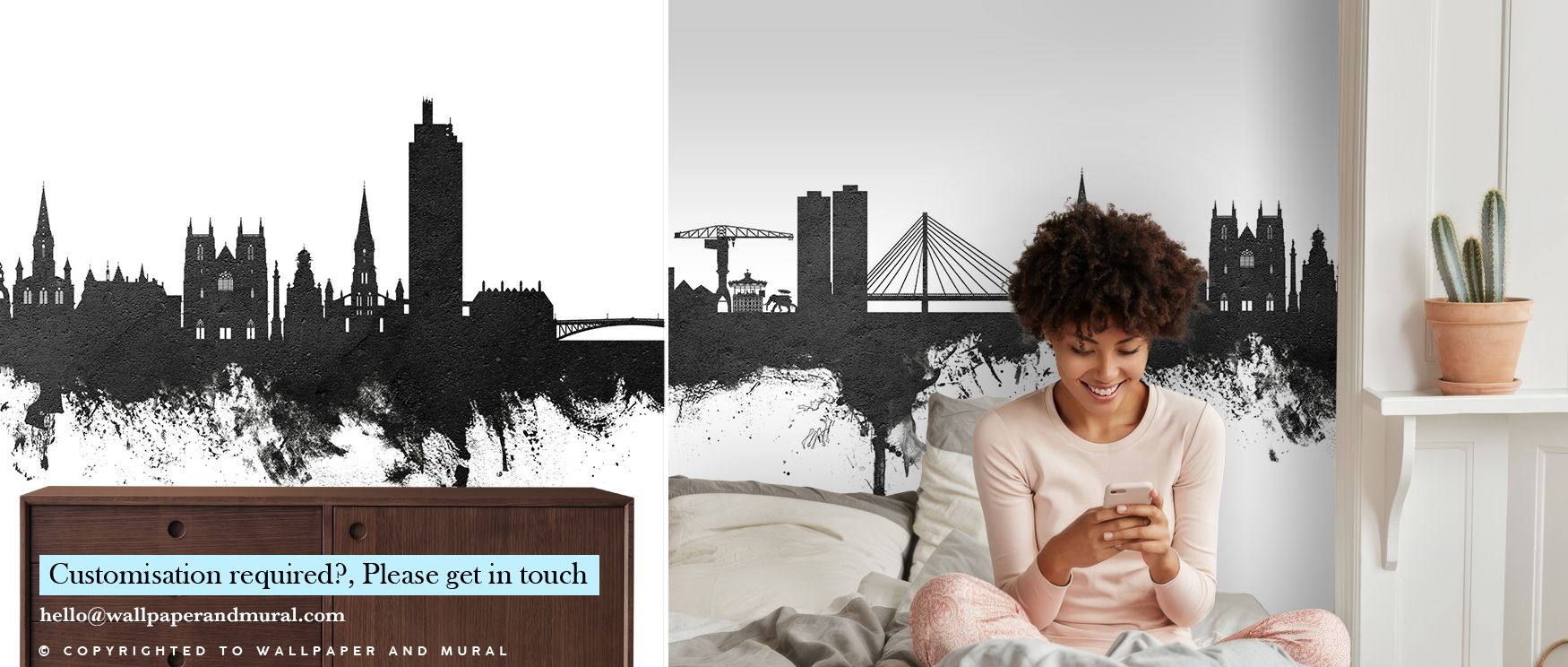 Balanced contrasts of shadow and light highlight architectural rhythm across the skyline. The Nantes France Skyline Black & White Wallpaper offers timeless metropolitan charm. Bedrooms, offices, or communal areas benefit from its imagery, gaining atmosphe