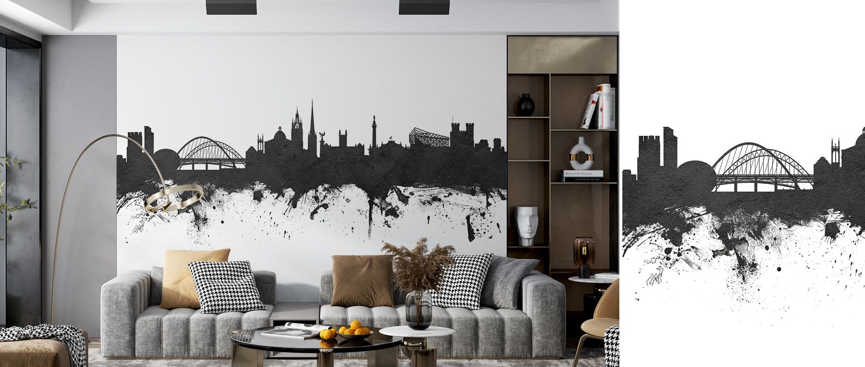 City pride resonates through Newcastle England Skyline Black & White Wallpaper, where monochrome artistry defines landmarks. Its tones enrich bedrooms and living rooms, crafting refined interiors that celebrate cultural elegance and enduring sophisticatio