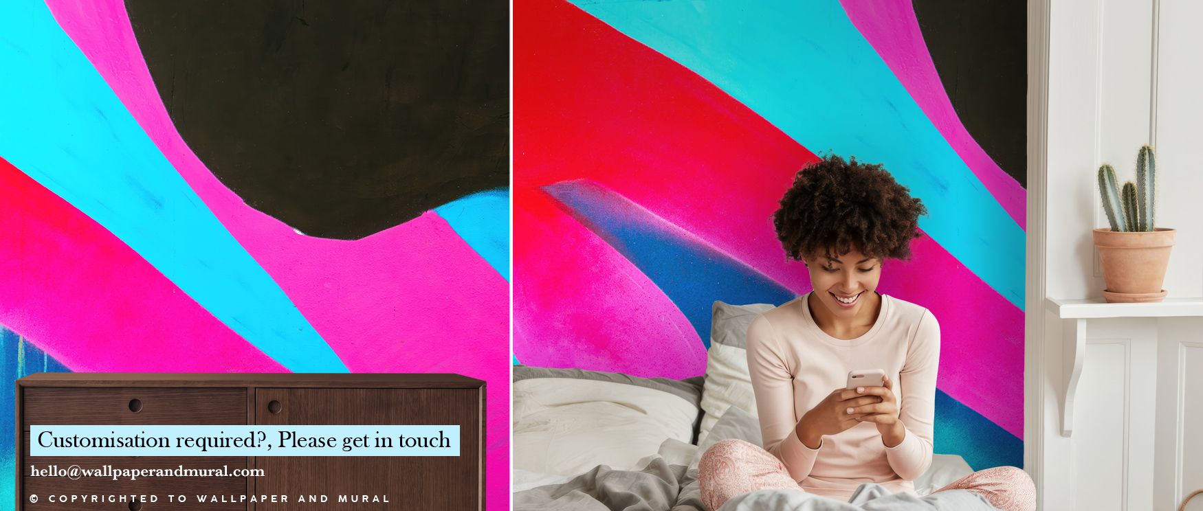 Luminous energy radiates through Night Surfing Wallpaper, emphasizing wave motion with striking contrasts. Bedrooms and living rooms gain rhythm, artistry, and daring charm. The design surrounds interiors with adventurous spirit and expressive character, 