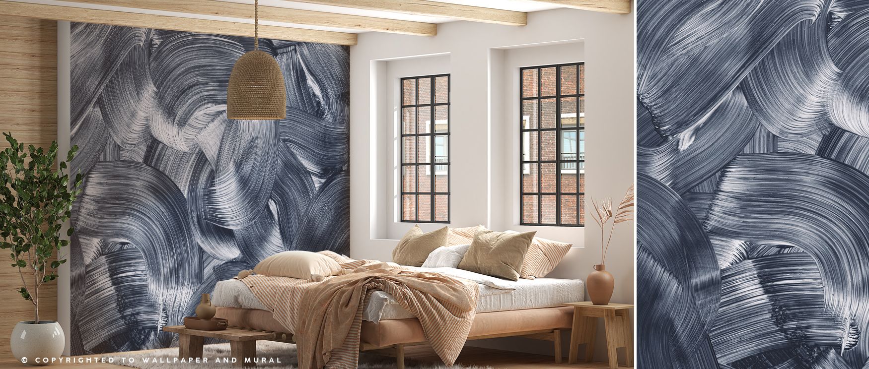 The vibrancy of Oceania Brush Strokes Wallpaper enriches interiors with expressive tones. Bedrooms and living rooms are filled with artistry, elegance, and movement, creating refined environments that balance creativity, charm, and timeless resonance thro
