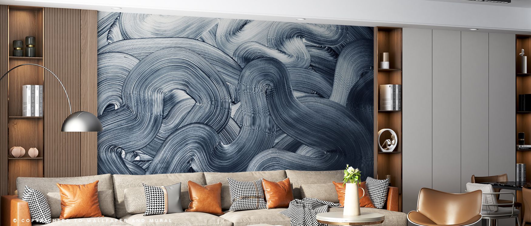 Serene presence characterizes Oceania Wallpaper, presenting the ocean through refined tones. Bedrooms and living rooms benefit from tranquil charm, elegance, and harmony, surrounded by artistry that emphasizes balance, sophistication, and timeless peace.