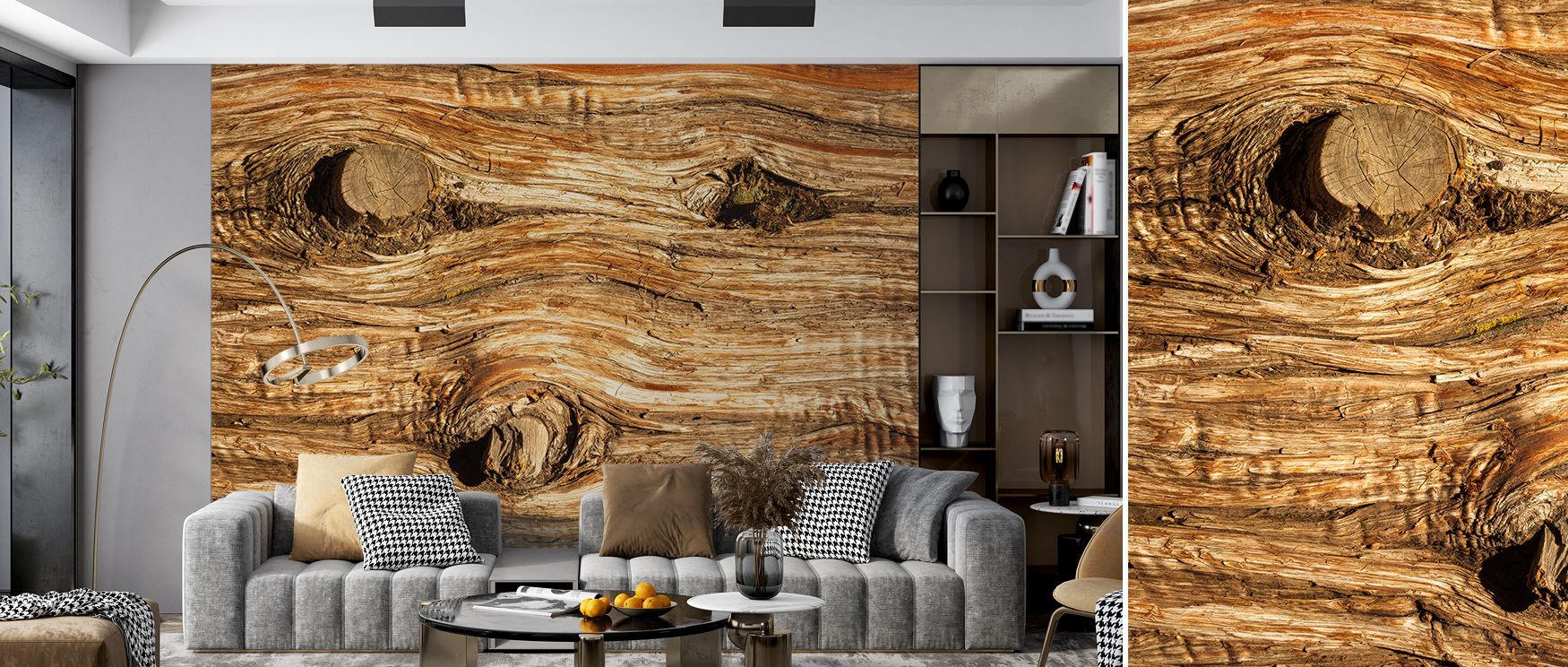 The essence of rustic design glows in Old Knots Wallpaper, reflecting craftsmanship and heritage artistry. Bedrooms and living rooms benefit from natural elegance, warmth, and timeless refinement, surrounding interiors with atmosphere, sophistication, and