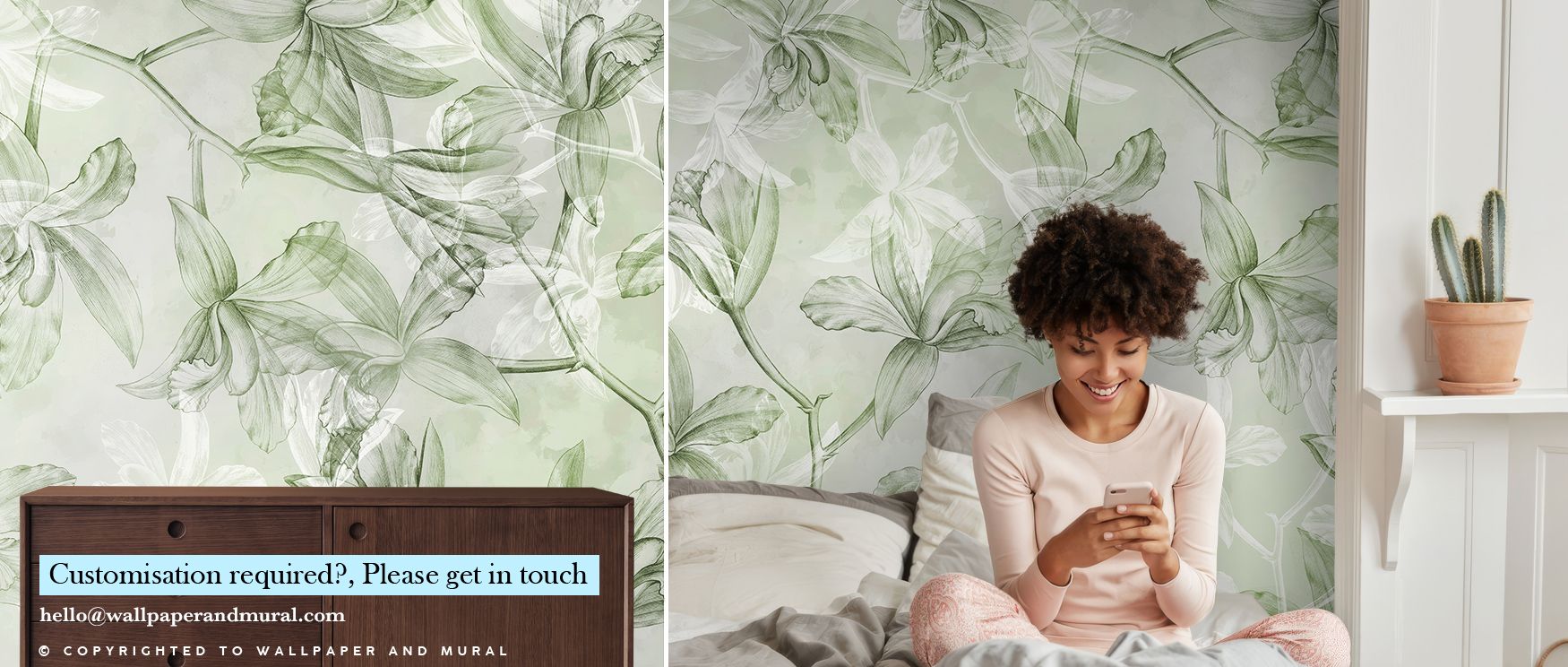 Floral beauty is expressed through Orchids on Water RR Wallpaper, with blossoms reflecting delicate artistry. Bedrooms and living rooms are transformed into serene interiors enriched with balance, refinement, and timeless resonance, creating spaces filled
