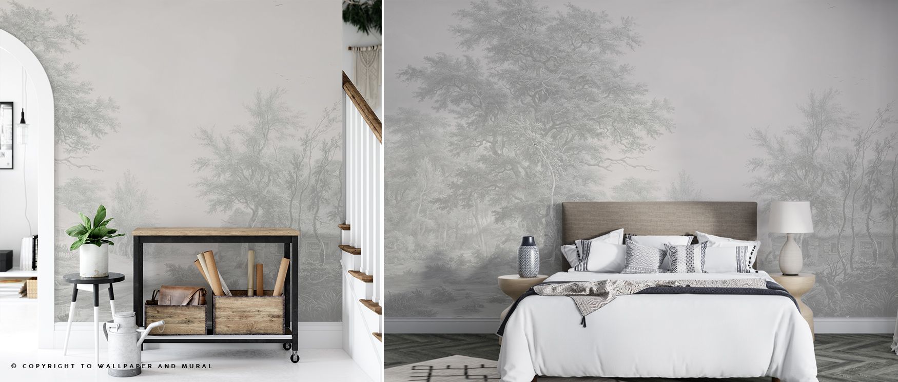 Neutral elegance flows from Painted Master Gray Wallpaper, blending subtle motifs with refined tones. Bedrooms and living rooms become enriched with sophistication, timeless artistry, and graceful balance, surrounding interiors with depth, charm, and vers