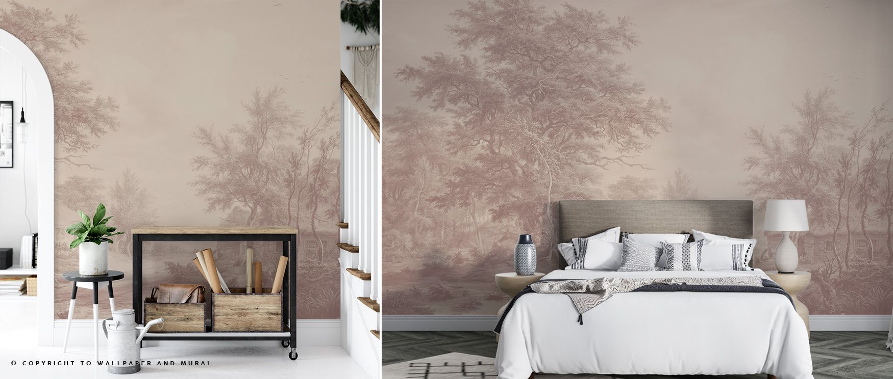 Sepia resonance flows through Painted Master Sepia Wallpaper, reflecting artistry through intricate tones. Bedrooms and living rooms are enriched with charm, balance, and refinement, surrounding interiors with timeless sophistication, resonance, and warmt