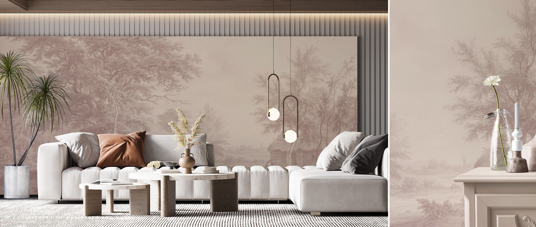 Warm sophistication radiates from Painted Master Sepia Wallpaper, with intricate designs enhancing interiors. Bedrooms and living rooms benefit from timeless resonance, refinement, and artistry, surrounding spaces with balance, charm, and heritage-inspire