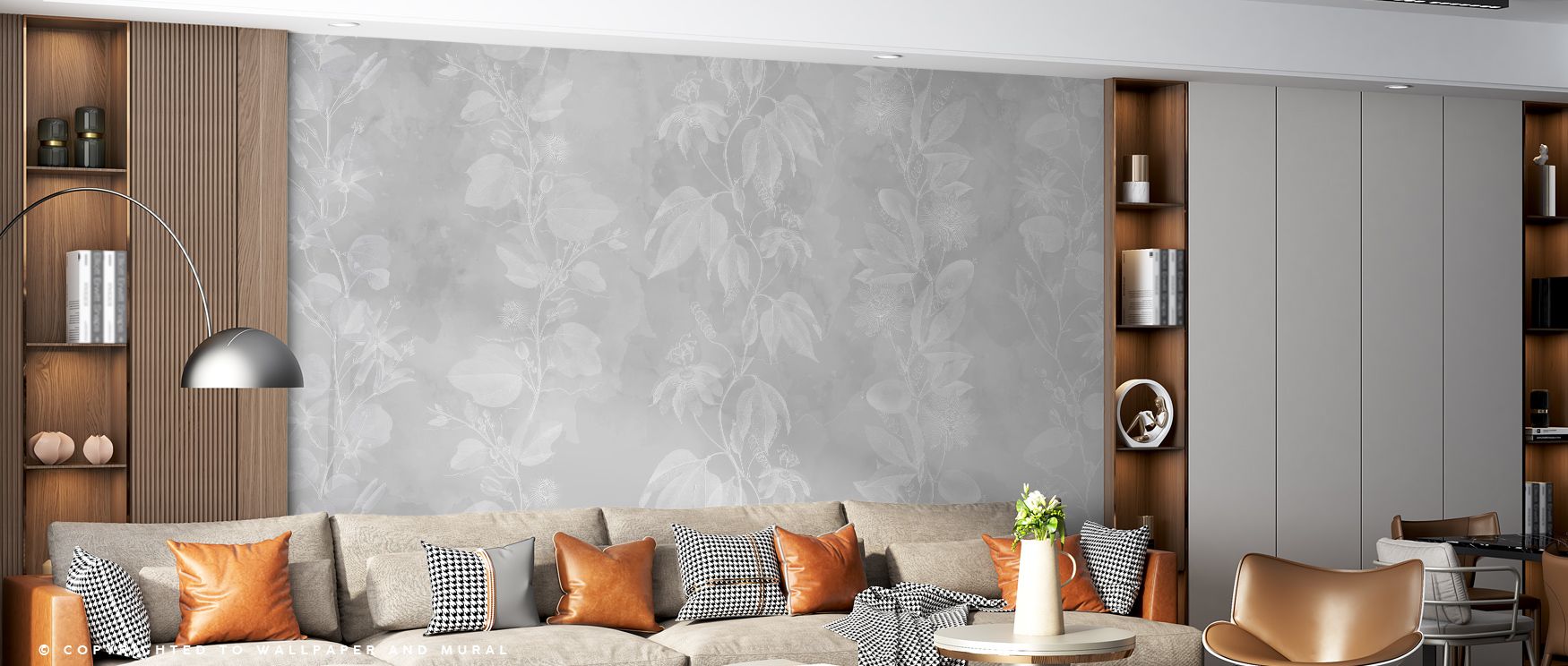 Soft resonance defines Passiflora Light Wallpaper, blending delicate blossoms with refined tones. Bedrooms and living rooms are enriched with balance, tranquility, and artistry, surrounding interiors with charm, sophistication, and timeless beauty that re