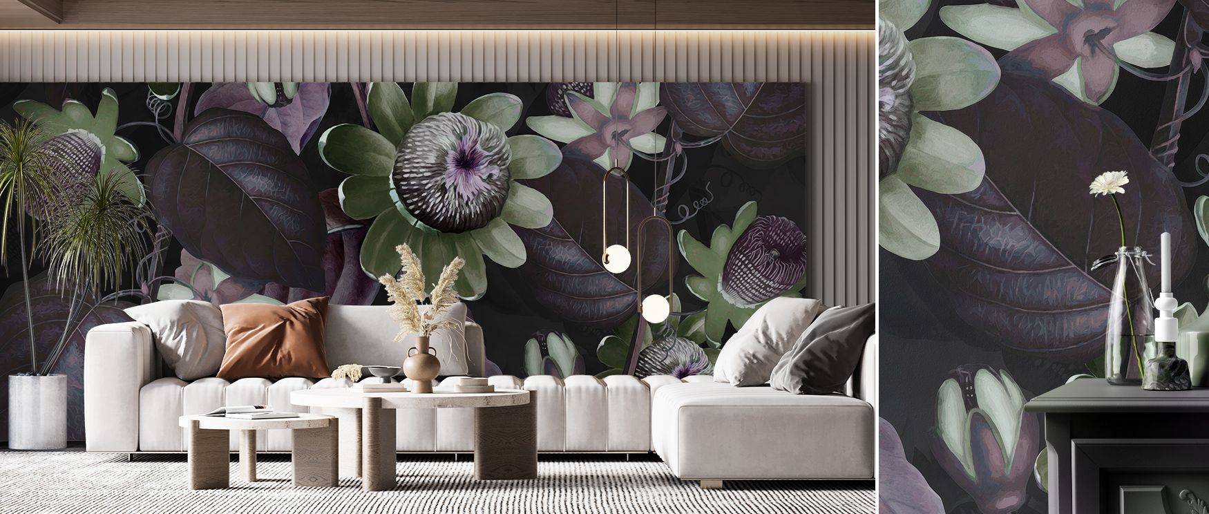 Radiant elegance emerges in Passifloras Emerging Green Wallpaper, reflecting blossoms across serene tones. Bedrooms and living rooms are enriched with refinement, charm, and timeless resonance, surrounding interiors with balance, artistry, and natural sop