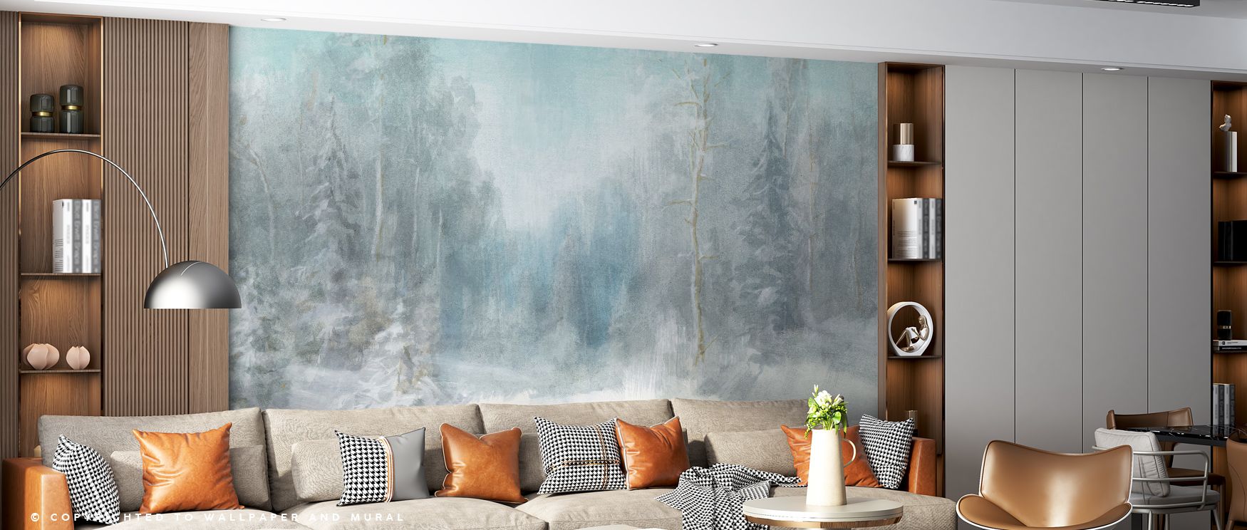 Natural serenity glows in Peaceful Winter Wallpaper, presenting snowy landscapes with calm artistry. Bedrooms and living rooms are enriched with refinement, balance, and sophistication, surrounding interiors with timeless resonance, charm, and tranquil be