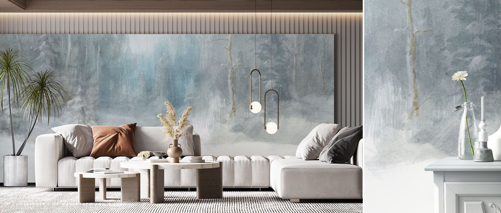 Snowy resonance appears in Peaceful Winter Wallpaper, reflecting tranquil scenery with refined artistry. Bedrooms and living rooms are enriched with charm, balance, and sophistication, surrounding interiors with timeless resonance, elegance, and seasonal 