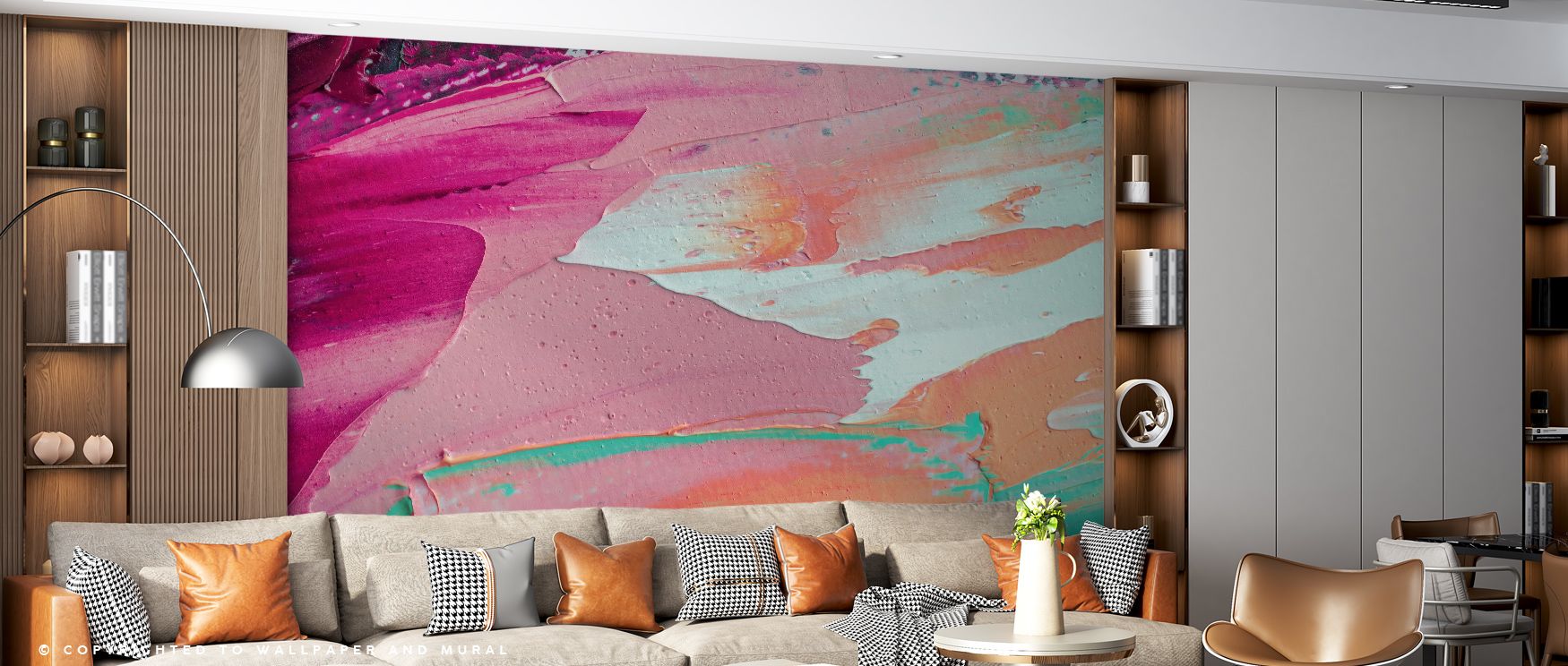 Serene beauty thrives in Pink Ocean Wallpaper, reflecting ocean imagery through soft tones. Bedrooms and living rooms resonate with refinement, resonance, and sophistication, surrounding interiors with balance, charm, and timeless artistry that reflects c