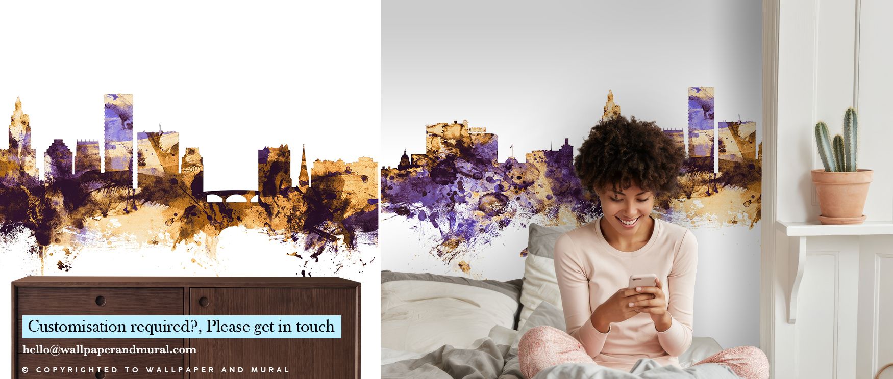 A regal horizon emerges in the Providence Rhode Island Skyline Purple & Gold Wallpaper, every structure etched in gold against a canvas of purple richness. The mural becomes a painting across walls, offering atmosphere that resonates with artistry and ref