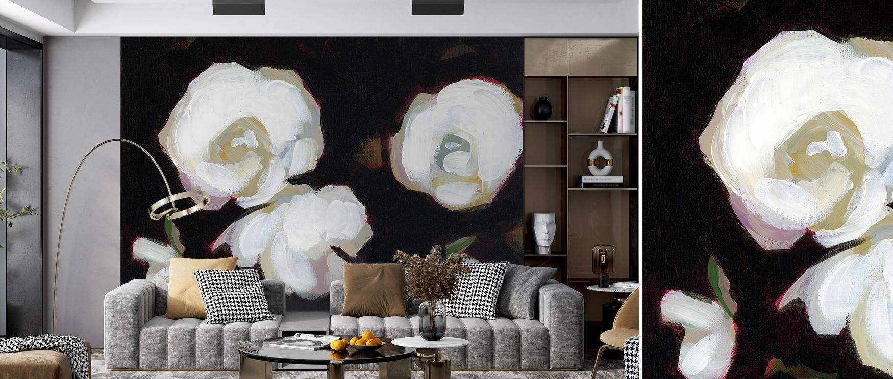 Flowing detail illuminates the Queen of Hearts II Wallpaper, a mural that turns blank walls into cultural expressions of grace. Interiors gain atmosphere and beauty, enriched by timeless elegance that feels both regal and inviting. 