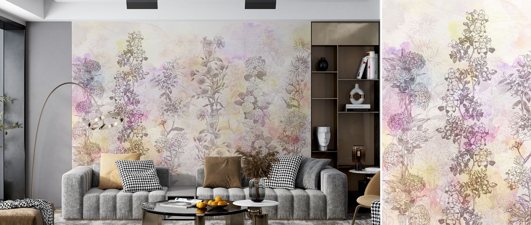 The Reaching For the Sun Wallpaper glimmers with sunflowers painted in radiant tones, enriching interiors with atmosphere of joy, surrounding bedrooms, dining rooms, or hallways with artistry that radiates timeless balance. 