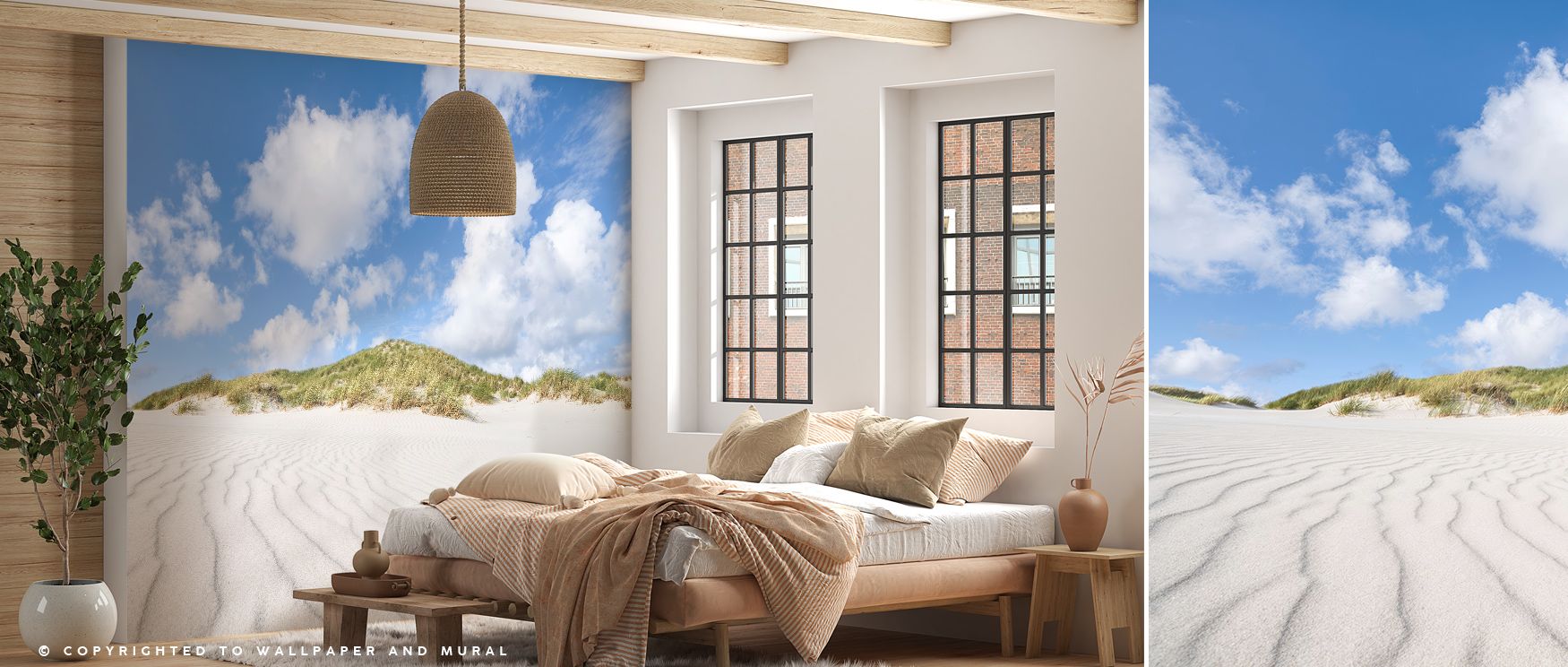 Radiant textures within the Sand Dune Macro Wallpaper flow with earthy tones, enriching interiors with atmosphere of refinement, surrounding bedrooms, dining areas, or offices with artistry and timeless calm sophistication. 