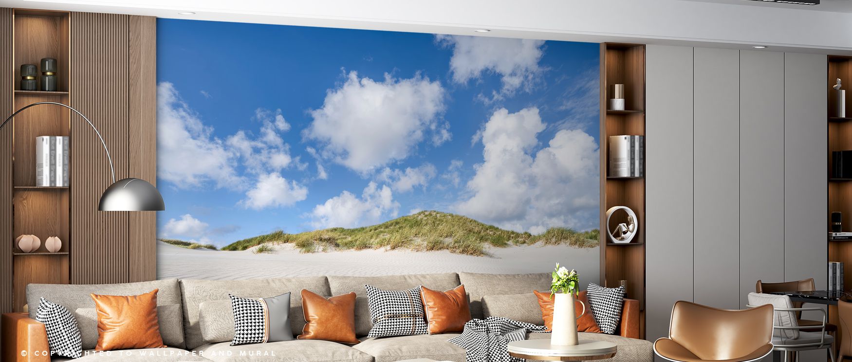 Earthy tones define the Sand Dune Macro Wallpaper, textures layered with artistry enrich interiors with atmosphere of refinement, surrounding bedrooms, living rooms, or offices with serenity and timeless charm. 