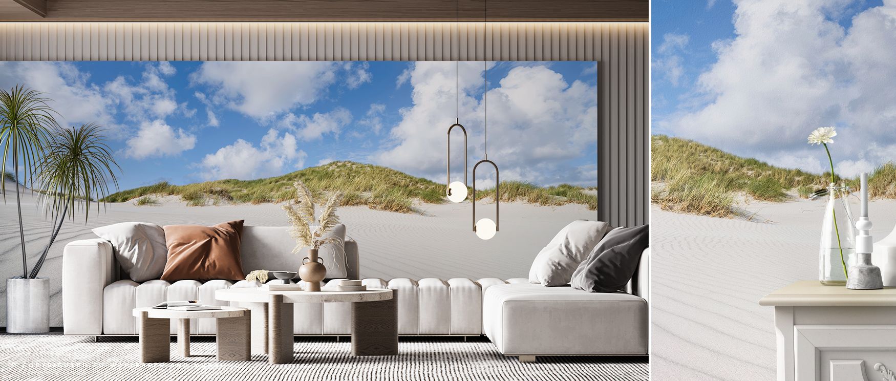 Natural rhythm shines through the Sand Dune Macro Wallpaper, textured dunes enriching interiors with atmosphere of balance, surrounding bedrooms, dining spaces, or offices with artistry and timeless sophistication. 