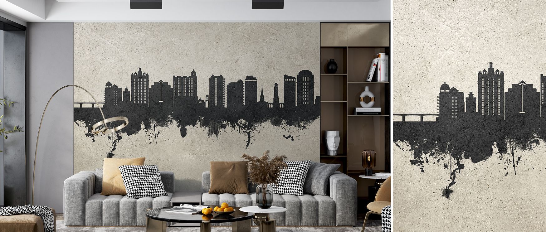 Sarasota Florida Skyline Wallpaper unfolds in reflective tones, architectural forms filling bedrooms with resonance, interiors glowing with urban balance, walls enriched by artistry and modern sophistication. 