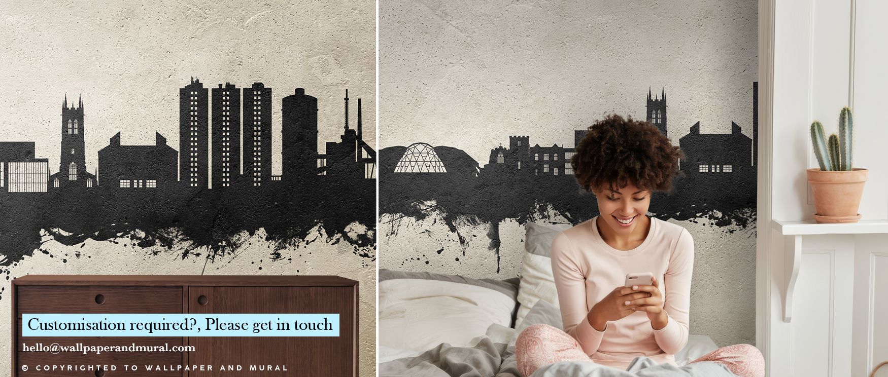 Painted in concrete tones, the Scunthorpe England Skyline Concrete Wallpaper layers strength softened into artistry, enriching interiors with atmosphere of refinement, surrounding bedrooms, dining areas, or offices with balance and timeless sophistication