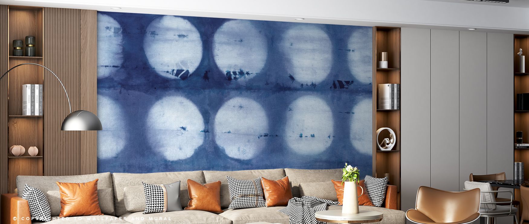 Layers of lunar imagery in the Shiboriscape Moons with Artistic Flair Wallpaper merge abstraction with grace, crescents and full moons blending into textured atmosphere, adding intrigue and mood to walls, surrounding bedrooms with dreamlike elegance, and 