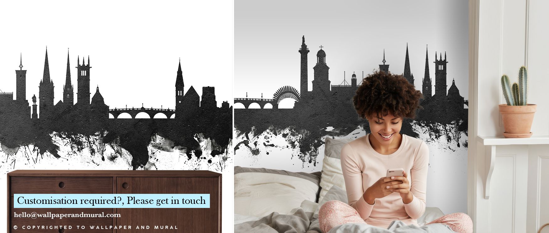 With poised lines and tonal balance, the Shrewsbury England Skyline in Classic Black & White Wallpaper enriches interiors with cultural artistry, enveloping living rooms in monochrome serenity, turning walls into timeless canvases where heritage and sophi