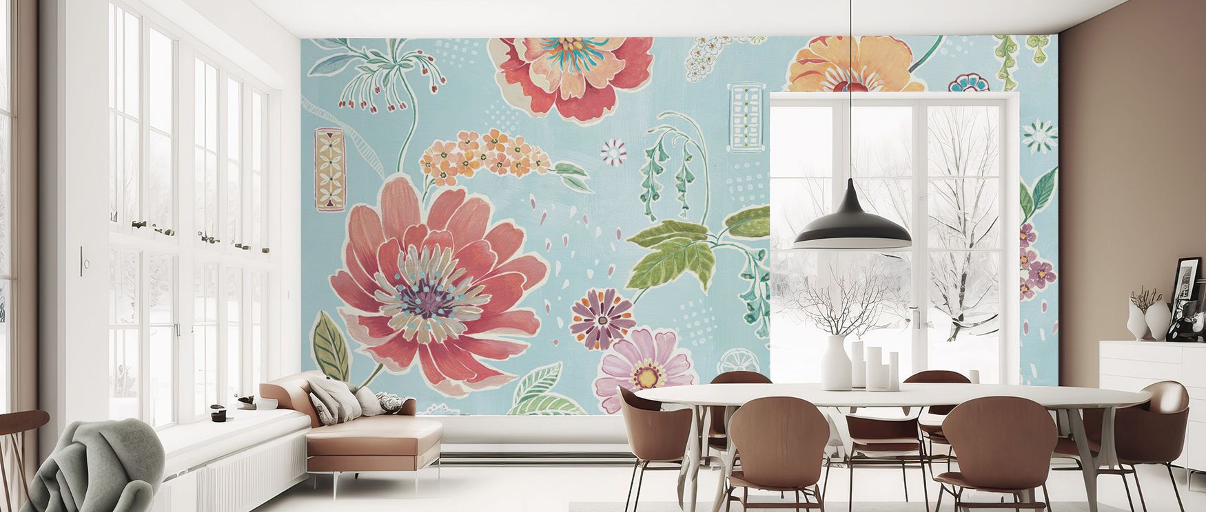 Through glowing blossoms, the Simple Blossom Floral Elegance Wallpaper creates refined harmony, textures wrapping interiors in calm elegance, carrying serenity into offices and turning walls into timeless canvases of floral rhythm and natural balance. 