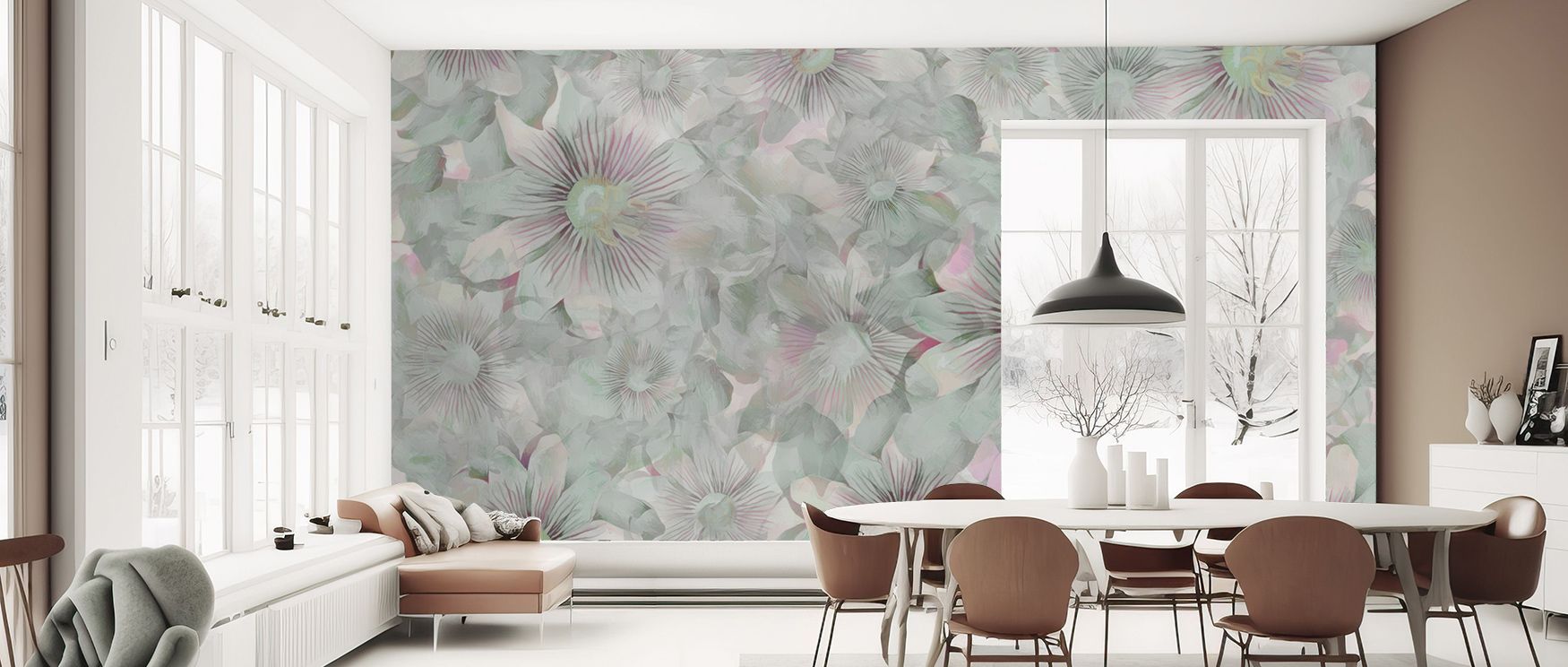 The Smiling Flowers Vibrant Floral Wall Art glows with radiant hues, blossoms painted in joyful detail, carrying cheer into offices, surrounding interiors with luminous warmth and filling walls with artistic vibrance that transforms spaces into celebratio