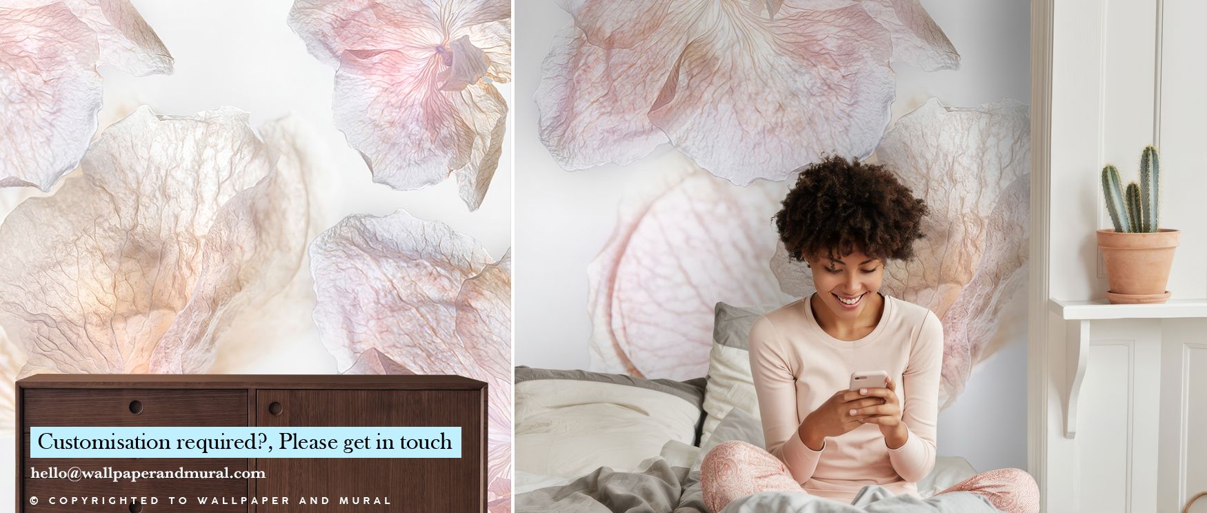 Subtle petals shimmer within the Soft Embrace Gentle Floral Wall Art, blossoms unfolding in refined rhythm, enriching bedrooms with poetic serenity, interiors alive with delicate resonance and walls transformed into sanctuaries of calm beauty. 