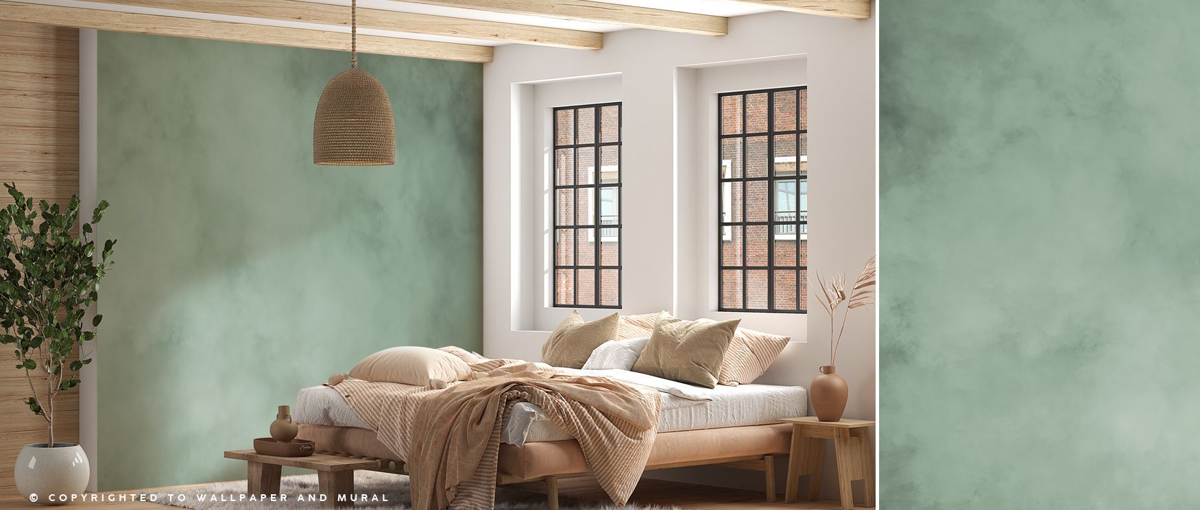 Misty tones flow softly across the Soft Fog Moss Green Tranquil Wall Art, subtle patterns layering walls with luminous depth, surrounding living rooms in calm atmosphere, interiors glowing with poetic elegance and delicate balance, creating sanctuaries wh