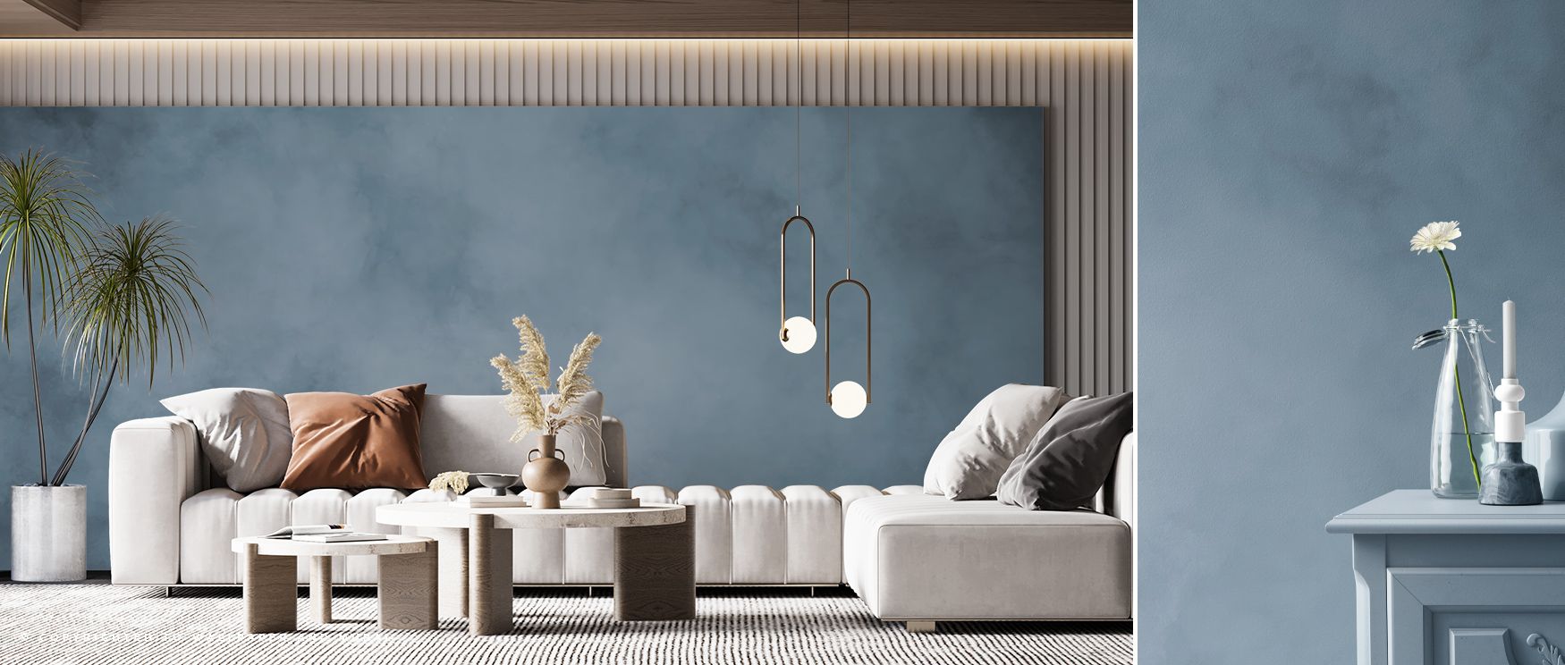 Blue tones drift across the Soft Fog Ocean Blue Serene Wall Art, imagery unfolding in quiet rhythm that fills living spaces with calm elegance, interiors glowing with artistry shaped by fog-like transitions, walls alive with serenity and timeless resonanc