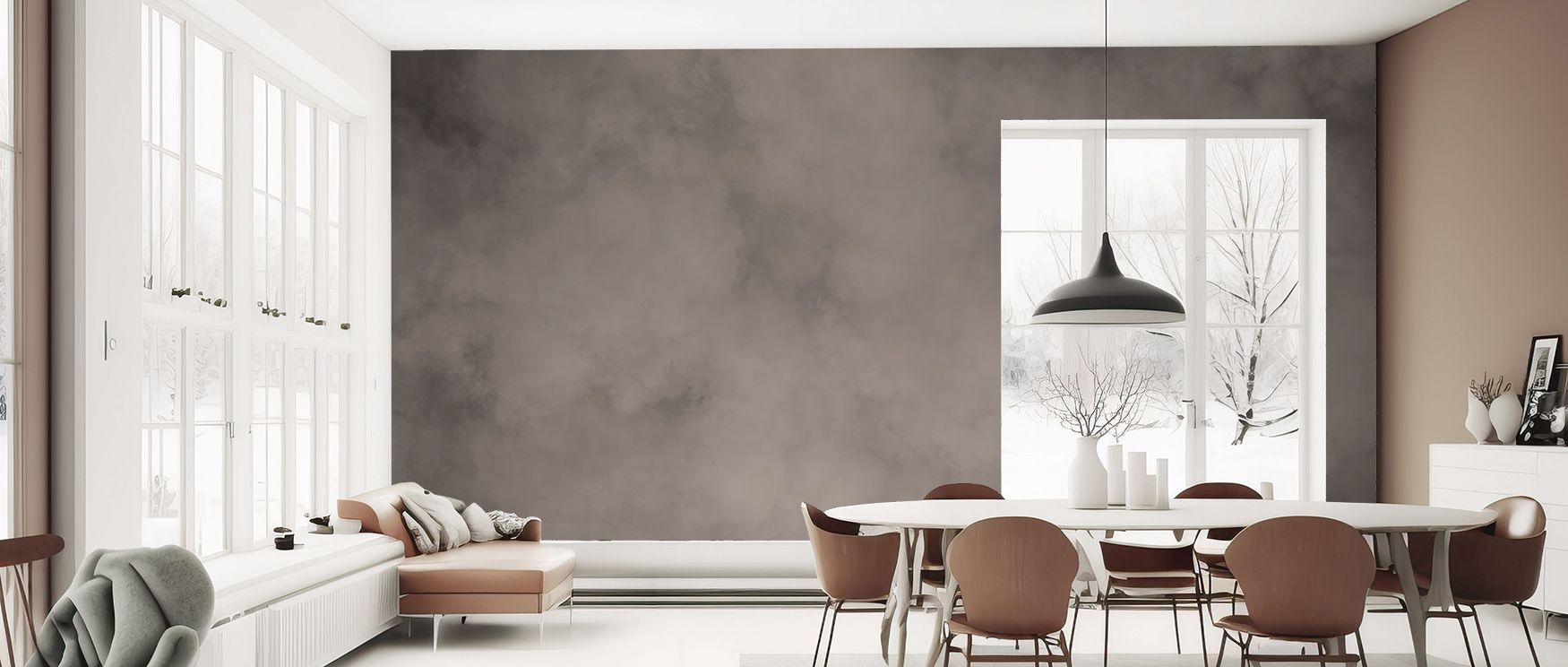 Sepia resonance flows in the Soft Fog Sepia Elegant Wall Art, subtle tones shaping offices with balance, interiors filled with reflective charm, walls layered with artistry that inspires calm presence and timeless serenity throughout daily life. 
