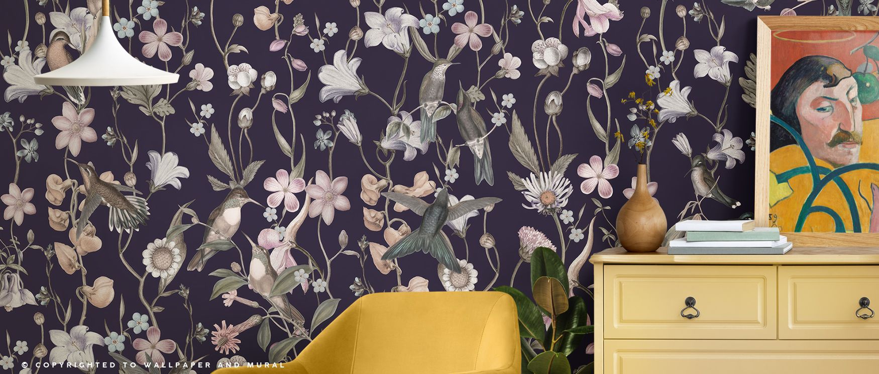 Natural refinement flows in the Sound of Spring Dark BlueAAA Floral Elegance Wallpaper, blossoms layered across bedrooms with serenity, interiors glowing with calm resonance, walls enriched with floral artistry and reflective balance. 