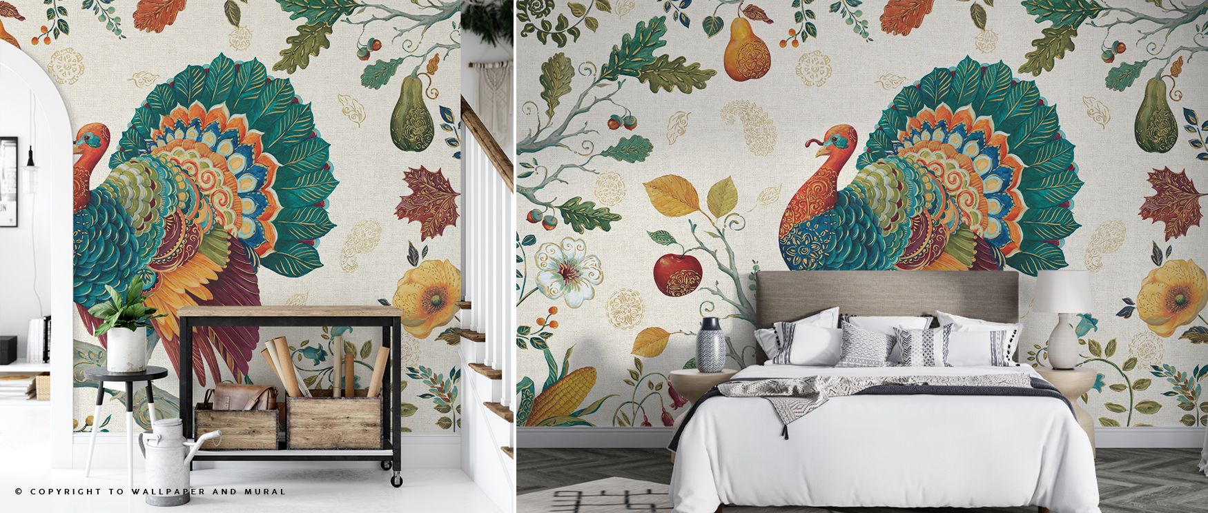 Autumn’s artistry glows through the Spice Season II Warm Autumn Elegance Wallpaper, earthy gradients shaping offices with calm resonance, interiors alive with seasonal presence, walls enriched with harmony that reflects timeless charm and balance. 