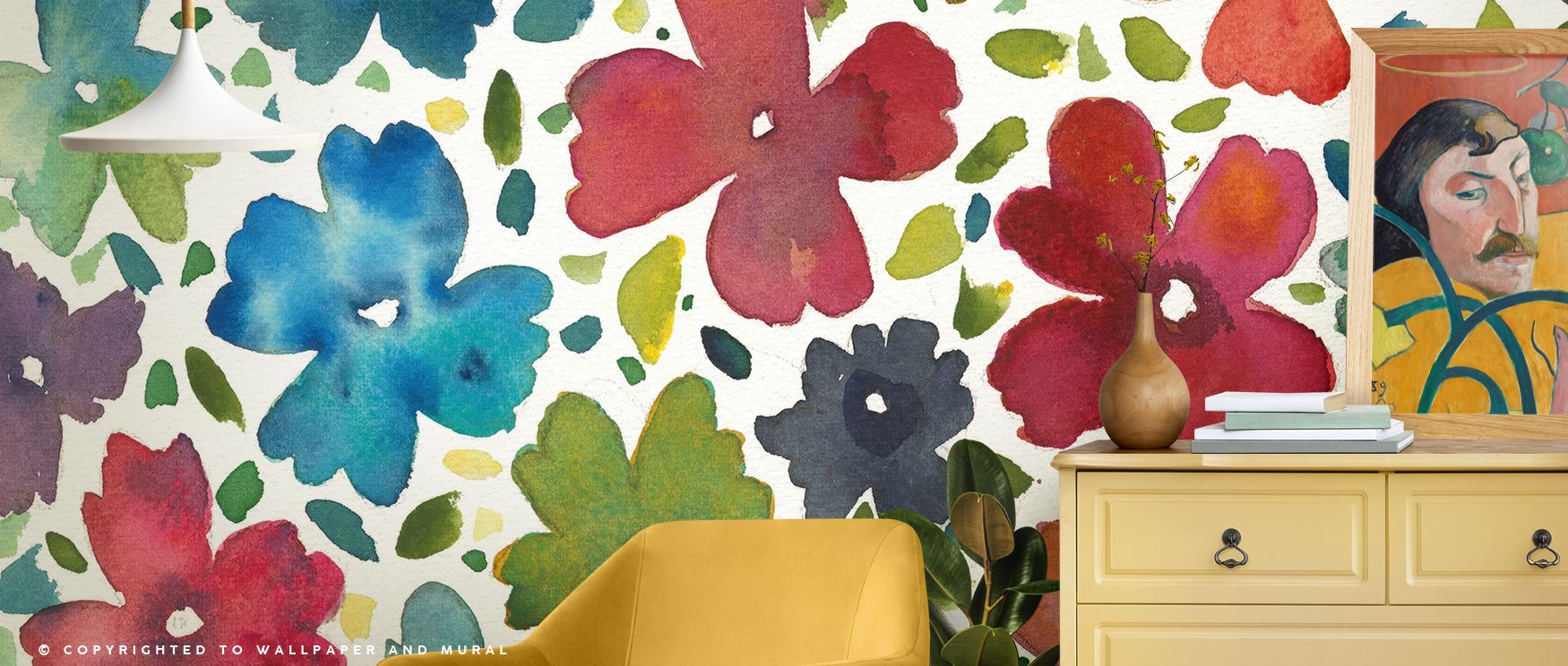 Blossoms drift in luminous rhythm across the Spring Joy IV Vibrant Floral Wall Art, bedrooms enriched with vibrant resonance, interiors glowing with seasonal presence, walls layered with charm and floral artistry. 