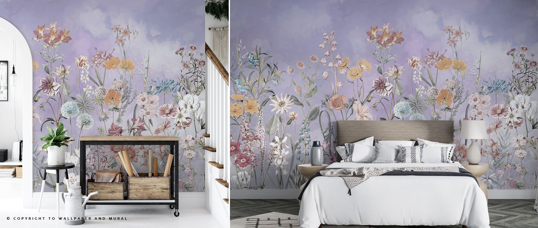 Summer Meadow Floral Elegance Wallpaper glows with natural brilliance, blossoms painted in radiant tones, offices enriched with serenity, interiors layered with artistry, walls transformed into sanctuaries of balance. 