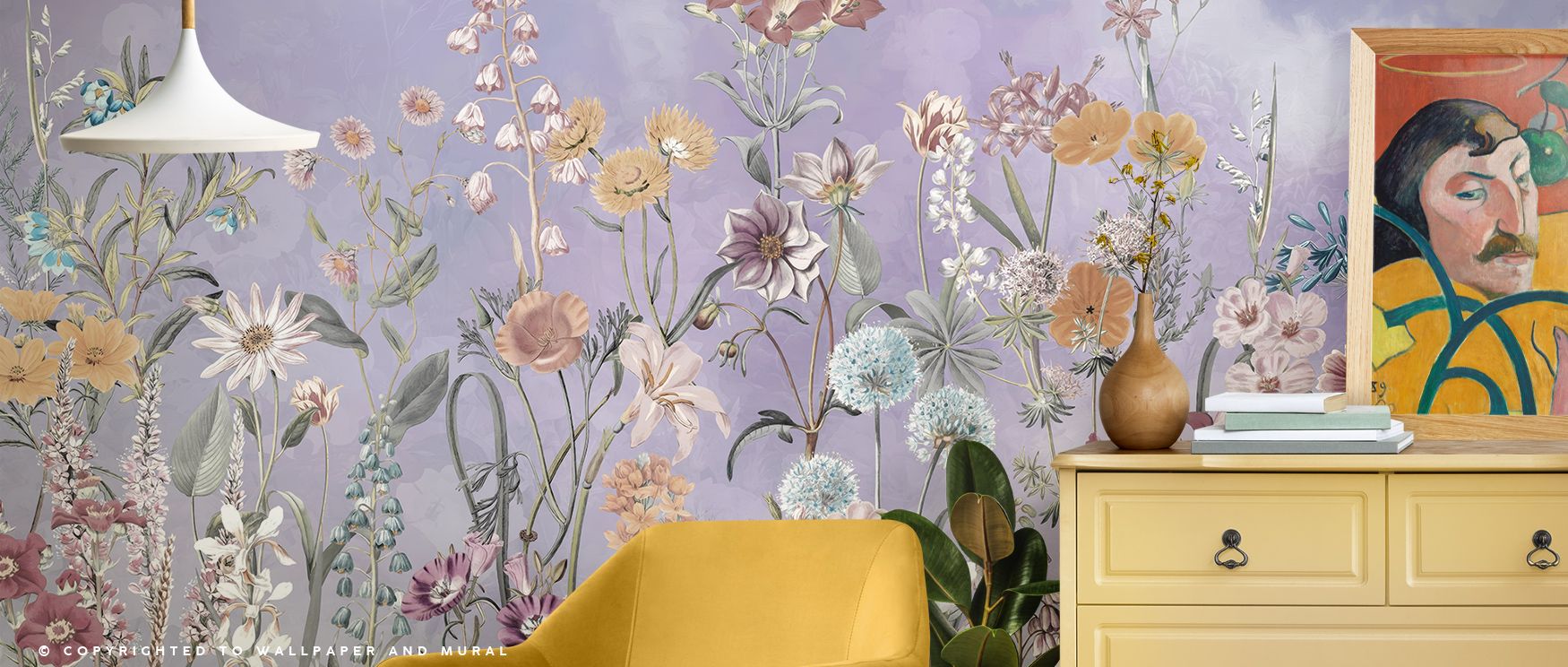 Summer Meadow Floral Elegance Wallpaper radiates natural resonance, blossoms unfolding in delicate rhythm, bedrooms enriched with serenity, interiors glowing with artistry, walls carrying timeless charm. 