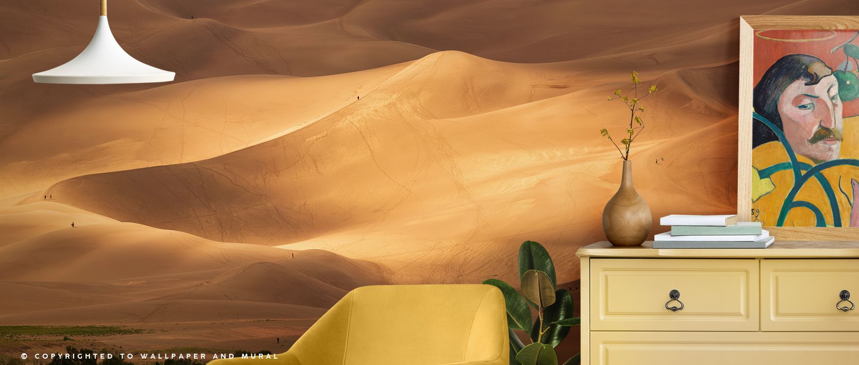 The Sunlit Dune Radiant Desert Wall Art conveys glowing tranquility as desert sands appear softened by luminous light. Its subtle layers evoke a meditative rhythm that mirrors the stillness of open horizons. Through natural tones and textures, this artwor