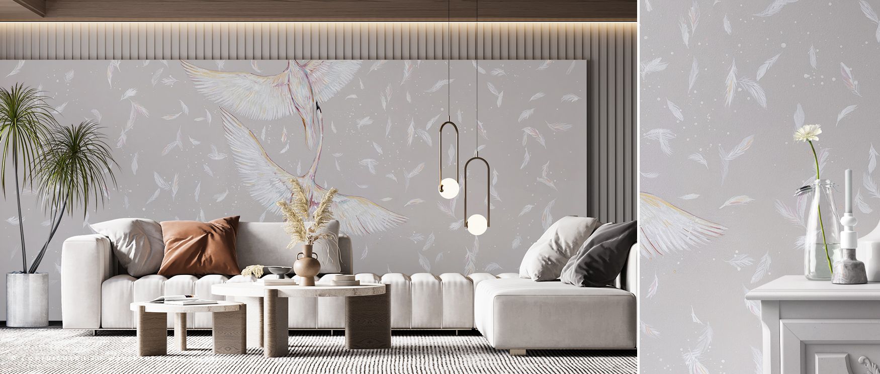 Natural refinement flows through Swans Graceful Wall Art, where the presence of swans across tranquil water creates a poetic mood. Its tones radiate calm and sophistication, evoking a timeless impression of beauty. This artwork enriches bedrooms, living r